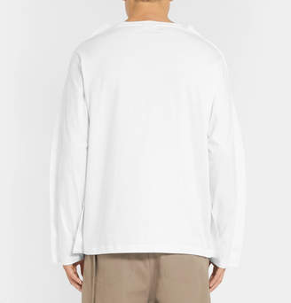 Craig Green Poplin-Trimmed Cotton-Jersey Shirt
