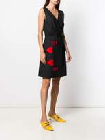 Thumbnail for your product : Moschino Boutique cards game motif short dress