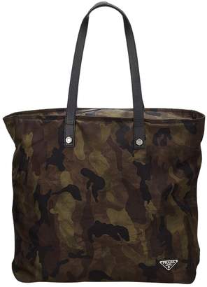 Prada Brown Synthetic Handbag