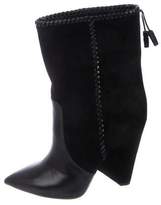 Thumbnail for your product : Saint Laurent Niki Leather Mid-Calf Boots