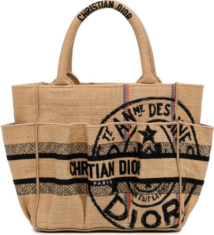 Farfetch Christian Dior Pre-Owned 2022 Small Jute Catherine tote bag