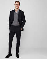 Thumbnail for your product : Express Slim Navy Wool Blend Windowpane Plaid Suit Pant