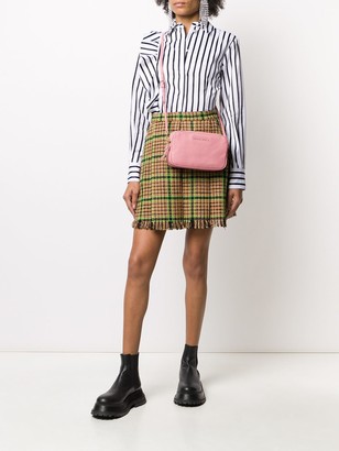 MSGM Checked Tweed Mini Skirt