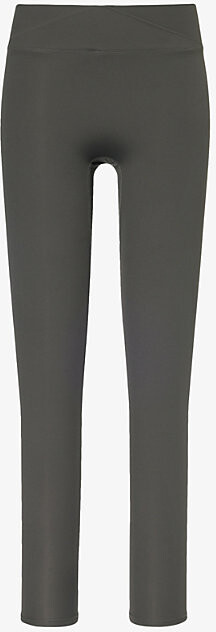 Women's GAP FIT Black Leggings with Silver & Black Swirl Design Size XS