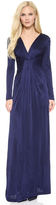 Thumbnail for your product : Diane von Furstenberg Long Sleeve V Neck Gown