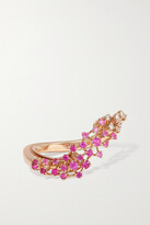 Thumbnail for your product : Ananya Scatter 18-karat Rose Gold, Diamond And Ruby Ring