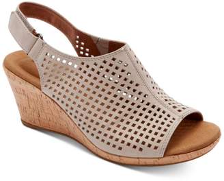 Cobb Hill Rockport Women's Briah Perforated Slingback Wedges