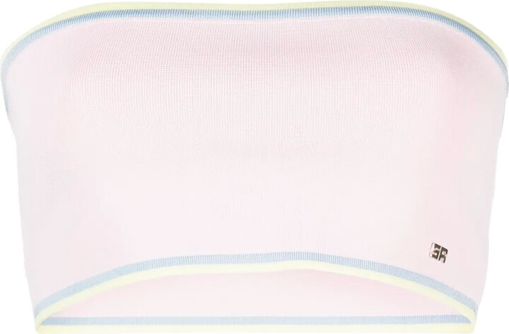 Sonia Rykiel Contrasting-Border Bandeau Knitted Top