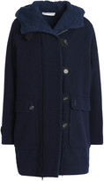 Thumbnail for your product : Vanessa Bruno Athe' Double-breasted Wool-blend Hooded Coat