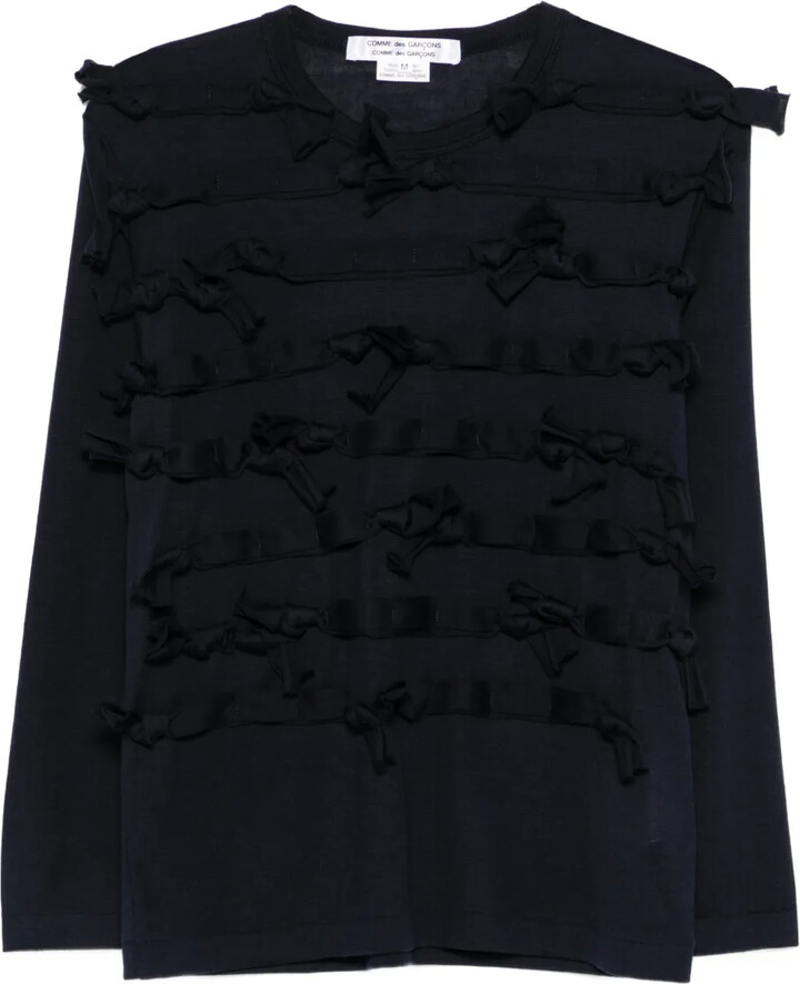 Comme des Garçons Comme des Garçons Ribbon Embellished Knitwear