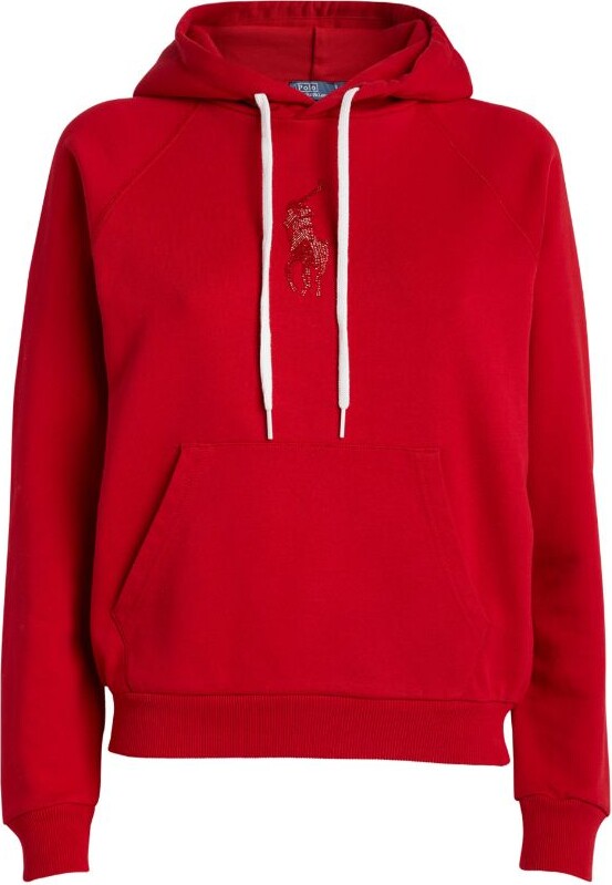 Polo Ralph Lauren Embellished Polo Pony Hoodie - ShopStyle Tops