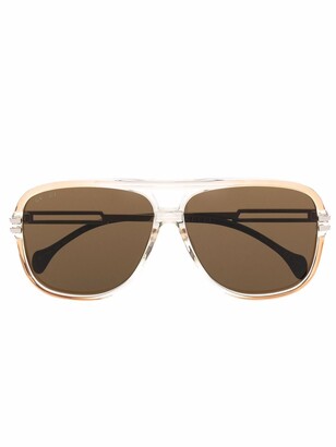 Gucci Eyewear Tinted Pilot Sunglasses