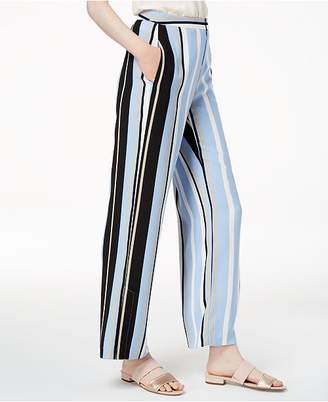 Bar III Striped Wide-Leg Pants, Created for Macy's