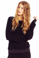 Thumbnail for your product : Wildfox Couture Essentials Baggy Beach Jumper in Jet Black