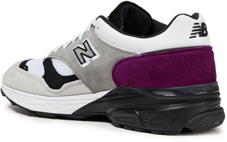 New Balance Color-block Suede And Mesh Sneakers