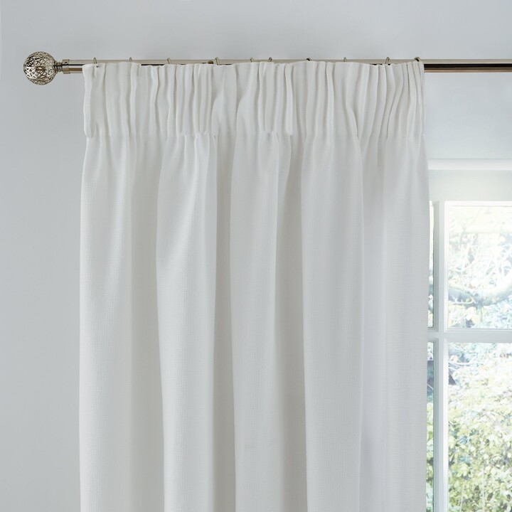 Dunelm Wynter White Thermal Pencil Pleat Curtains White ShopStyle