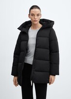 Quilted Puffer Jacket Mango – black