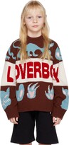 Thumbnail for your product : Charles Jeffrey Loverboy SSENSE Exclusive Kids Brown Cat Sweater