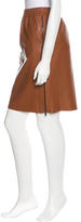 Thumbnail for your product : Sportmax Leather Knee-Length Skirt w/ Tags