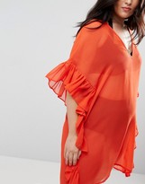 Thumbnail for your product : ASOS Curve CURVE Beach Cover up with Frill