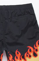 Thumbnail for your product : T&C Surf Designs Flame Print 17" Swim Trunks