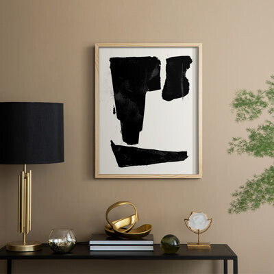 Ivy Bronx Triple Block Print I Framed Print - Solid Wood