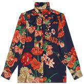 Thumbnail for your product : Gucci Rose print silk shirt