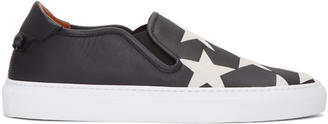 Givenchy Black Star Street Skate Slip-On Sneakers