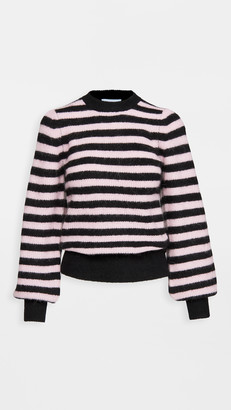 Ganni Soft Wool Knit Pullover Sweater