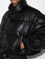 Thumbnail for your product : Prada Black Cropped Puffer Jacket