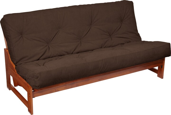 Humble and Haute Twin-size Chocolate Suede Futon Mattress -