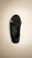 Thumbnail for your product : Burberry Bow Detail Calf Suede Shoes