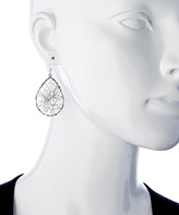 Thumbnail for your product : Uno6eight Silver Pearl And Crystal Dream Catcher Earrings