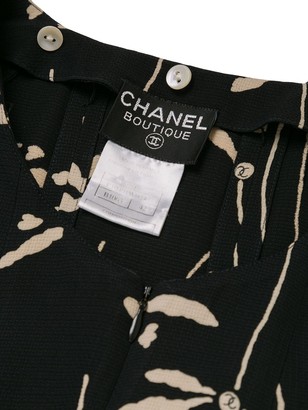 Chanel Pre Owned 1998 Floral Print Dress