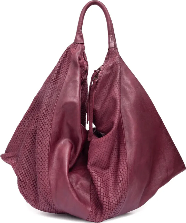 SOMMET Snakeskin-Embossed Shoulder Bag