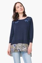 Desigual - Femme Manches Longues Jersey Navy