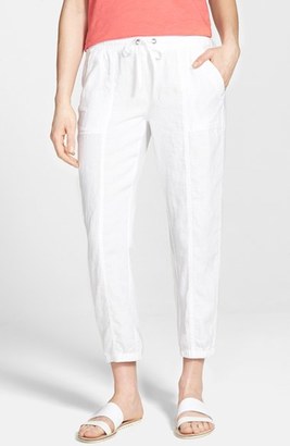 Eileen Fisher Organic Linen Crop Pants (Regular & Petite)