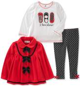 Thumbnail for your product : Kids Headquarters 3-Pc. Fleece Jacket, T-Shirt and Leggings Set, Toddler Girls