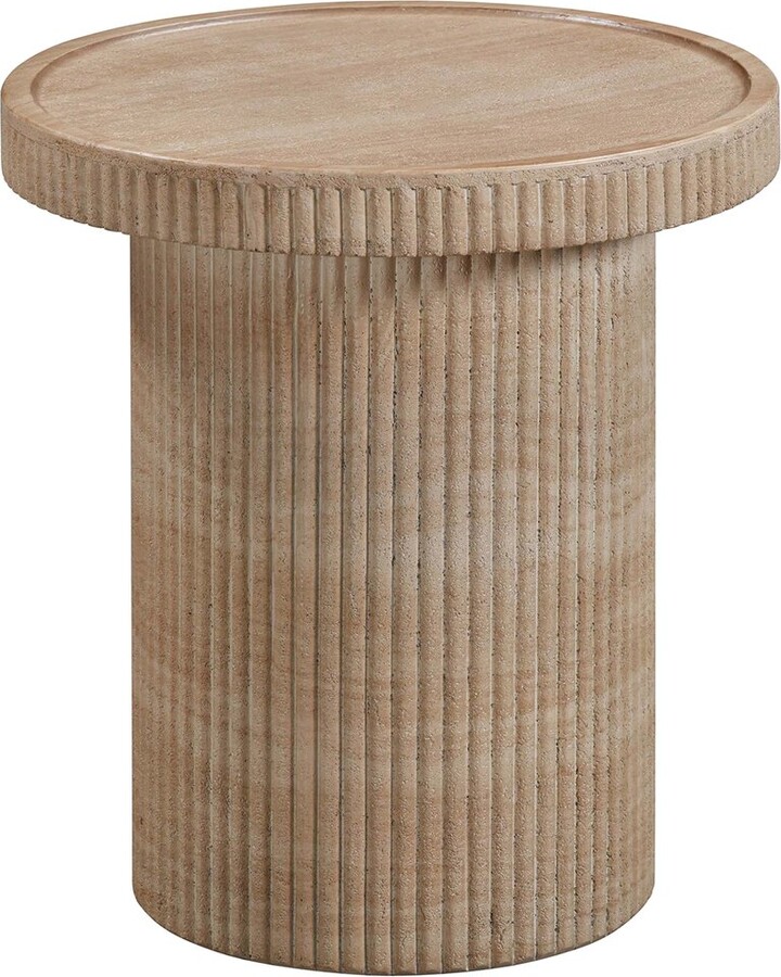 TOV Furniture Darcy Outdoor Faux Concrete Side Table