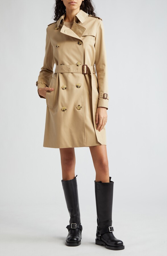 Burberry Kensington Water Resistant Gabardine Trench Coat