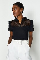 Thumbnail for your product : Coast Lace Yoke Frill Shell Top