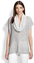 Thumbnail for your product : Josie Natori Silk & Cashmere Cowlneck Top