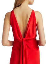 Thumbnail for your product : Cushnie High-Neck Open Back Silk Pencil Dress