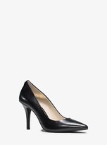 michael kors black leather heels