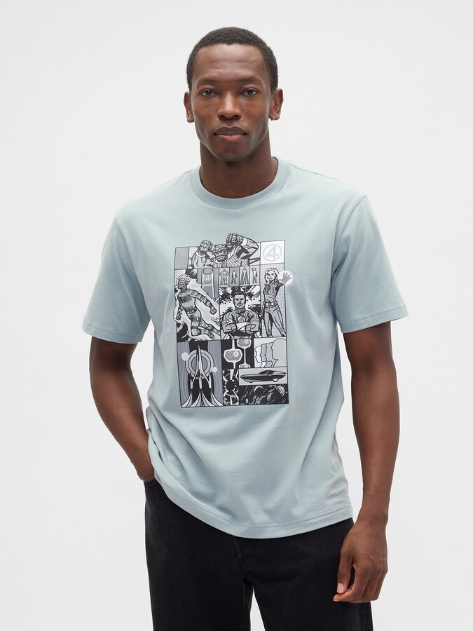 Gap Factory Marvel Fantastic Four Everyday Soft Relaxed Graphic T-Shirt