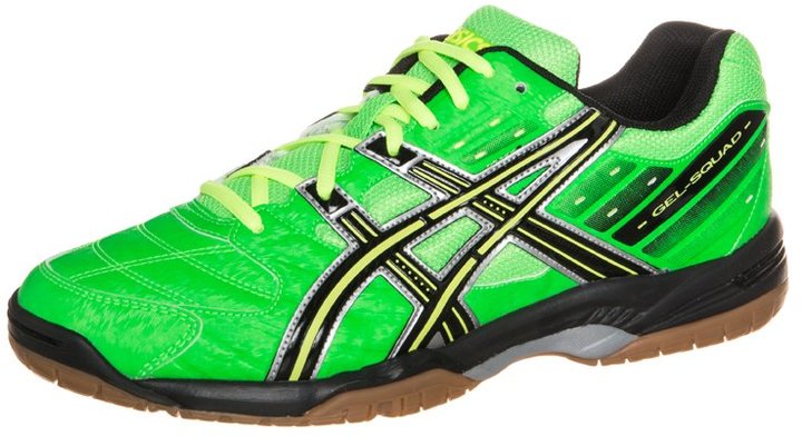Asics GELSQUAD Handball shoes neon green/black/flash yellow - ShopStyle
