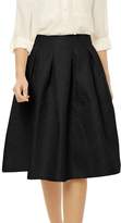 Thumbnail for your product : Allegra K Women's Pleated Floral Jacquard A-line Midi Skirt S