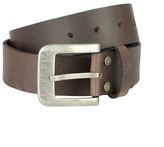 Thumbnail for your product : Firetrap Mens Gents Black Seal Logo Belt Raw Edge Leather Distressed Detail