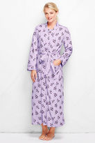 Thumbnail for your product : Lands' End Women's Long Sleeve Cotton Print Sleep-T Robe