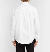 Thumbnail for your product : Ami Slim-Fit Embroidered Cotton-Twill Shirt